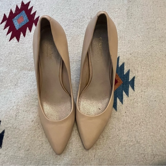 Charles David Nude Pointy Toe Heel Pump Stiletto Size 9 - Picture 6 of 11